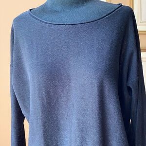 Vince black lightweight cotton pullover